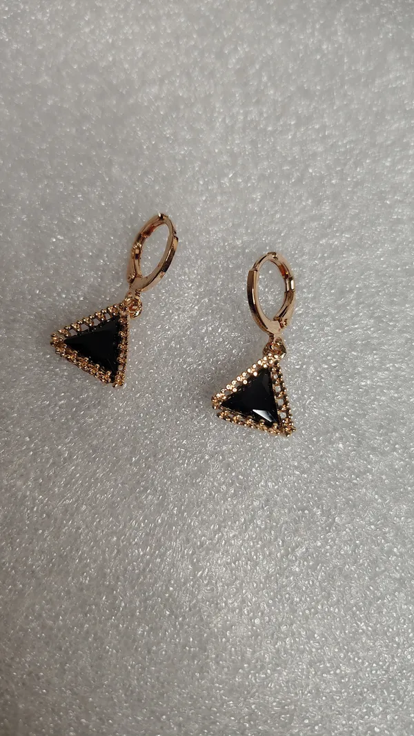Black_Rose_Gold_Triangle_Crystal_Hoop_Drop_Earrings_For_Women