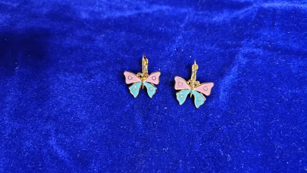 Pink_Blue_Enamel_Butterfly_Hoop_Drop_Earrings_For_Women