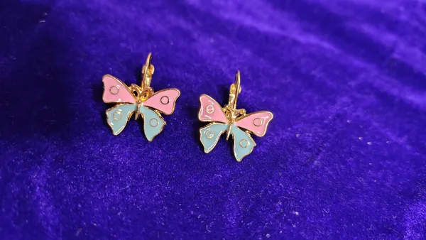 Pink_Blue_Enamel_Butterfly_Hoop_Drop_Earrings_For_Women
