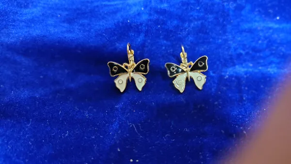 Black_White_Enamel_Butterfly_Hoop_Drop_Earrings_For_Women