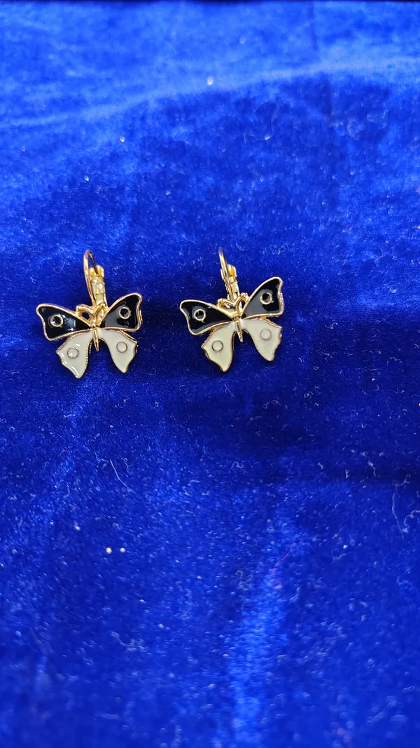 Black_White_Enamel_Butterfly_Hoop_Drop_Earrings_For_Women