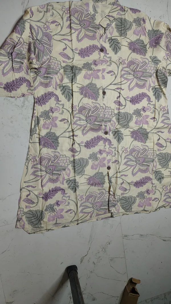 Peach_Rayon_Printed__Knee_length_Co-Ord_Set_For_Women