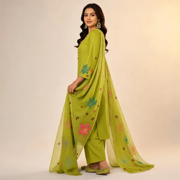 Mehndi_Green_Roman_Silk_A-Line__Knee_length_3_Piece_Suit_For_Women
