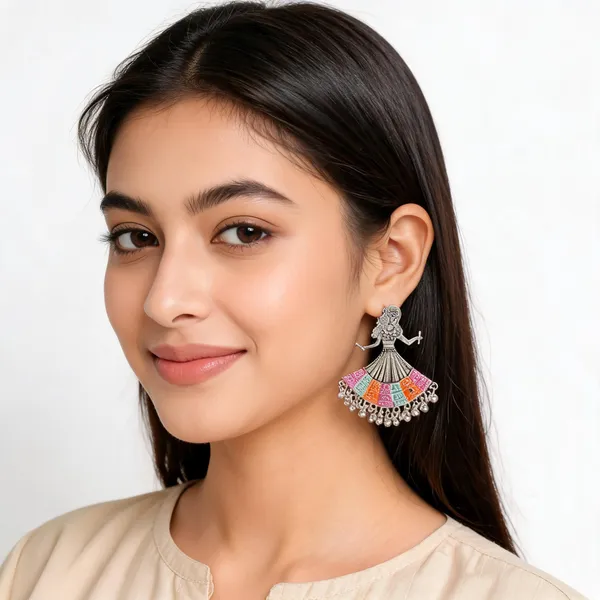 Pink_Oxidized_Metal_Meenakari_Dandiya_Dancer_Drop_Earrings_For_Women