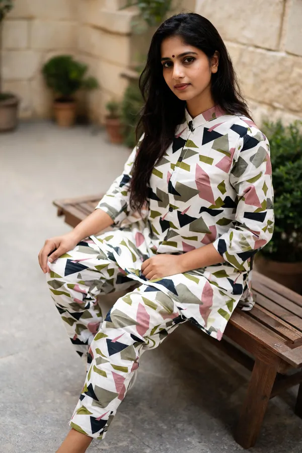 Multicolor_Rayon_Printed__Knee_length_Co-Ord_Set_For_Women