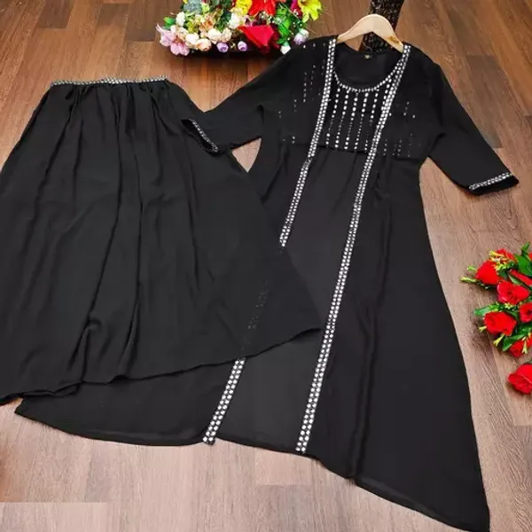 Black_Embellished_Georgette_Co-Ord_Set_for_Women
