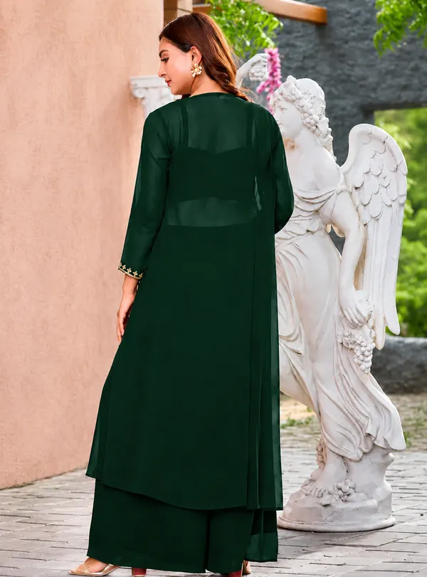 Green_Embroidered_Georgette_Co-Ord_Set_for_Women