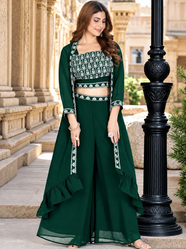 Green_Embroidered_Georgette_Co-Ord_Set_for_Women