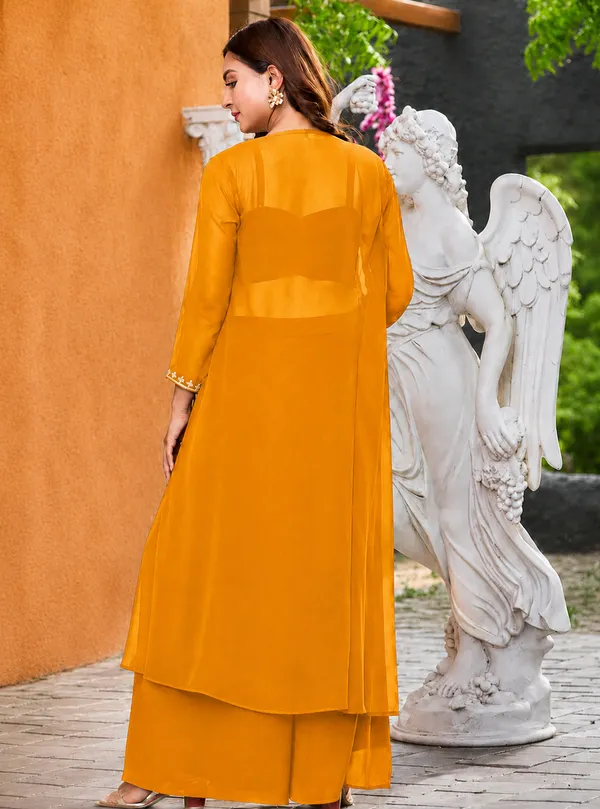 Mustard_Embroidered_Georgette_Co-Ord_Set_for_Women