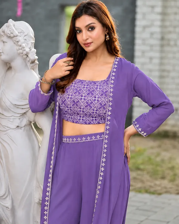 Purple_Embroidered_Georgette_Co-Ord_Set_for_Women