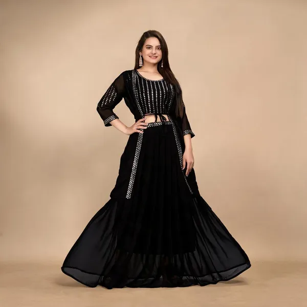 Black_Georgette_Embellished_Anarkali_Set_For_Women