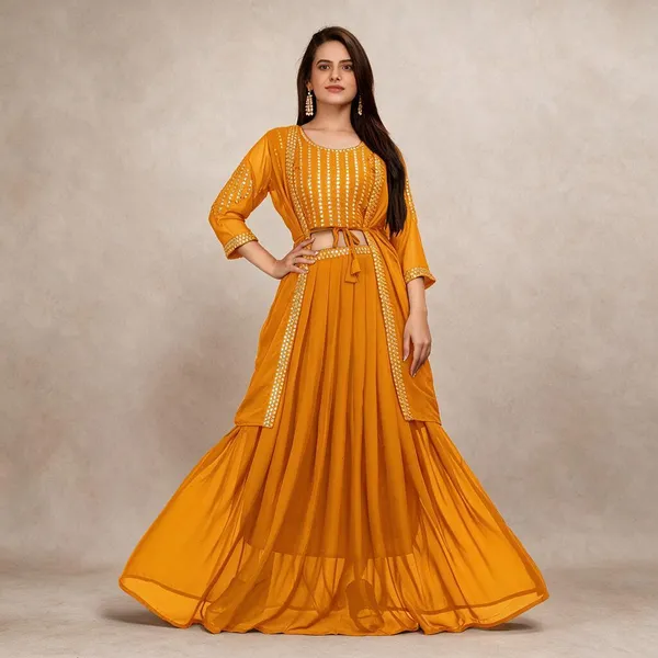 Mustard_Georgette_Embellished_Sharara_Set_For_Women