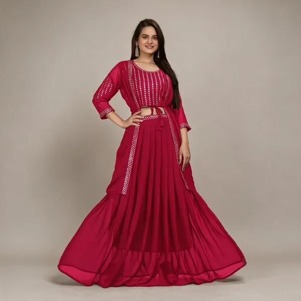 Red_Georgette_Embellished_Anarkali_Gown_For_Women