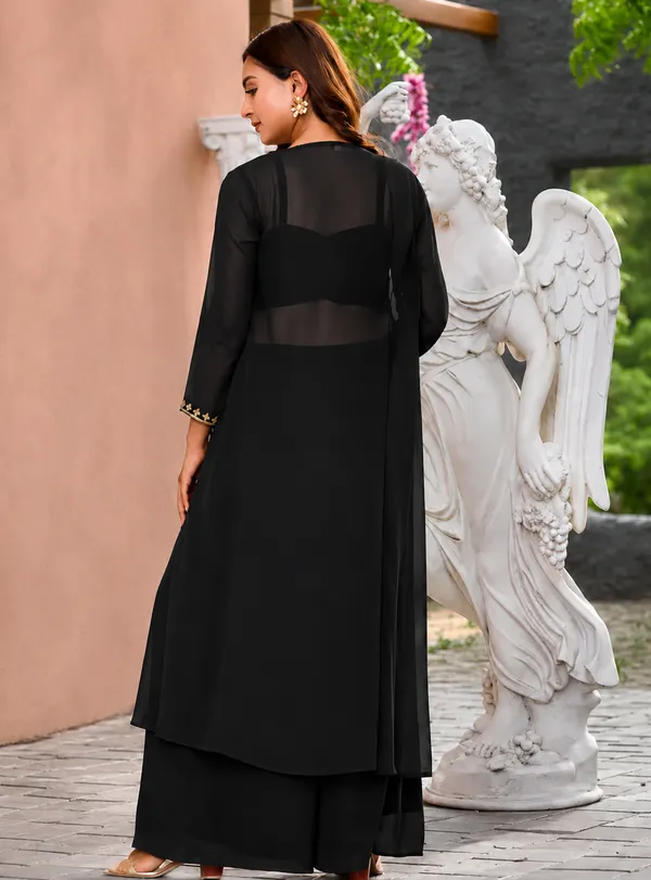 Black_Embroidered_Georgette_Co-Ord_Set_for_Women