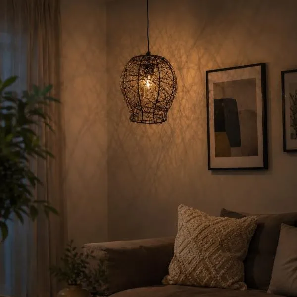 Metal_Industrial_Wire_Mesh_Pendant_Light
