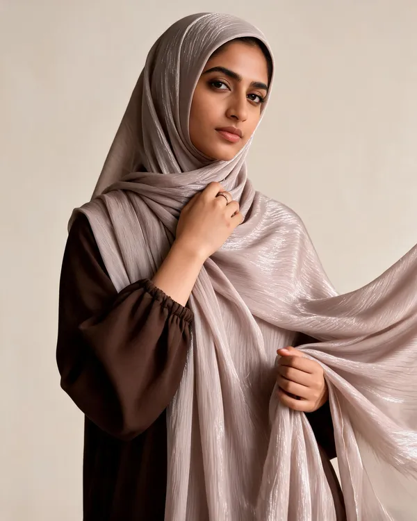 Antique_Grey_Shimmer_Organza_Hijab_For_Women