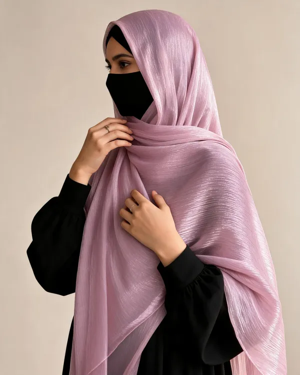 Lilac_Shimmer_Organza_Hijab_For_Women