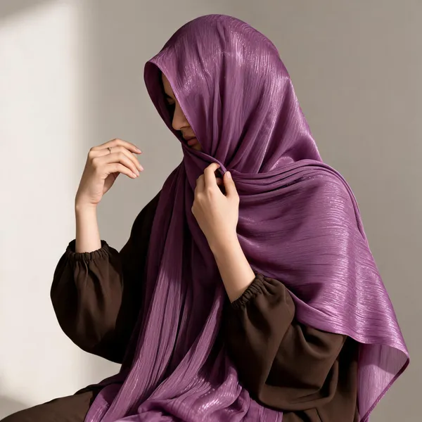 Dark_Mauve_Shimmer_Organza_Hijab_For_Women