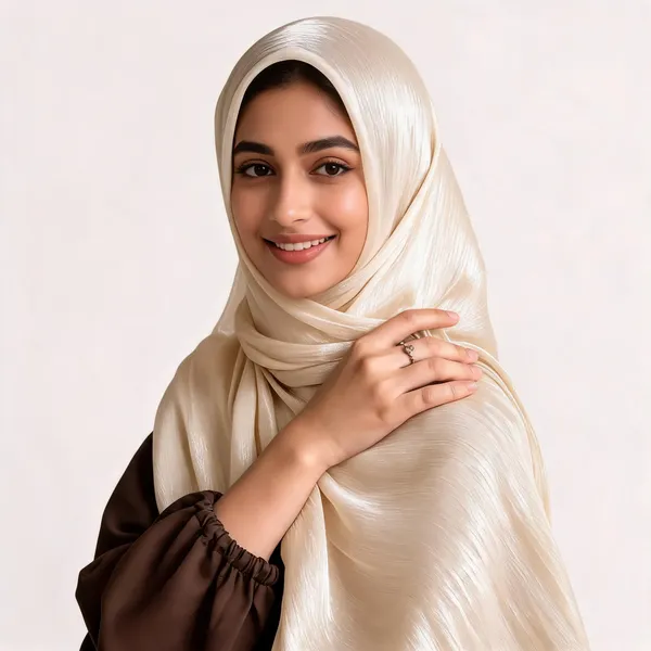 Off_White_Shimmer_Organza_Hijab_For_Women