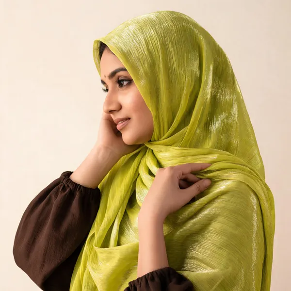 Lime_Shimmer_Organza_Hijab_For_Women