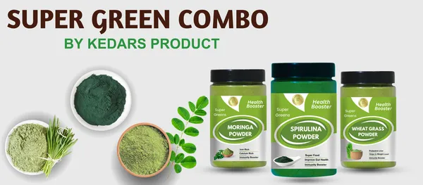 Moringa_Wheatgrass_Spirulina_Super_Greens_Powder_Combo_100G_Each