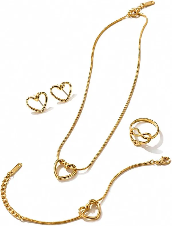 Gold_Stainless_Steel_Heart_Motif_Jewellery_Set_For_Women