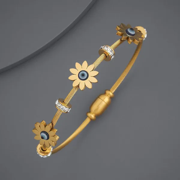 Gold_Stainless_Steel_Floral_Evil_Eye_Cord_Bracelet_For_Women
