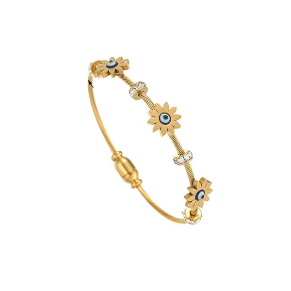 Gold_Stainless_Steel_Floral_Evil_Eye_Cord_Bracelet_For_Women