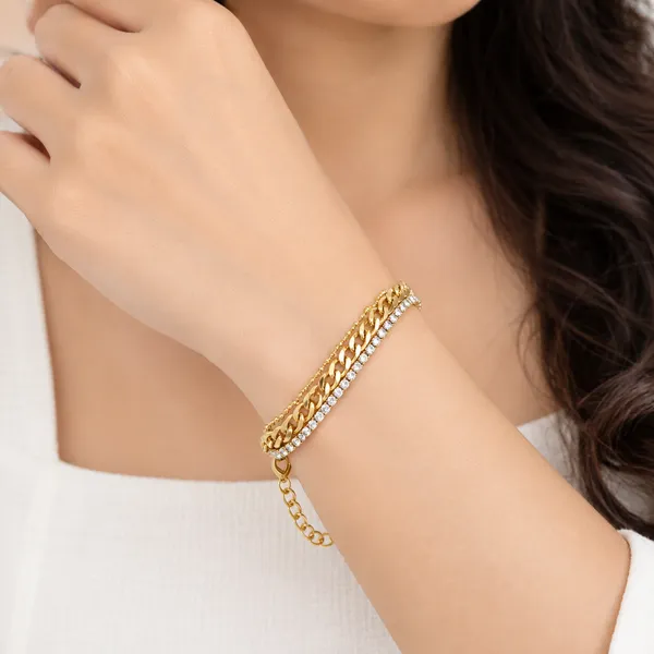 Gold_&_Silver_Stainless_Steel_Layered_Chain_Bracelet_For_Women