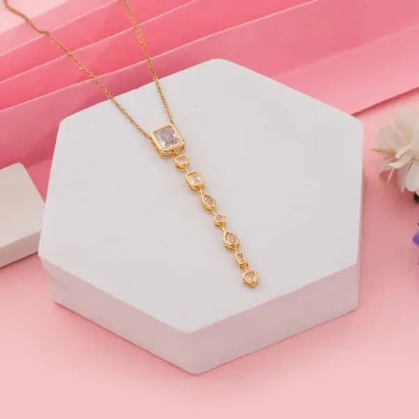 Gold_Stainless_Steel_Geometric_Crystal_Drop_Necklace_For_Women