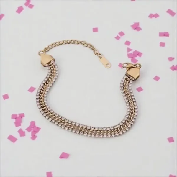 Gold_Stainless_Steel_Layered_Chain_Crystal_Bracelet_For_Women