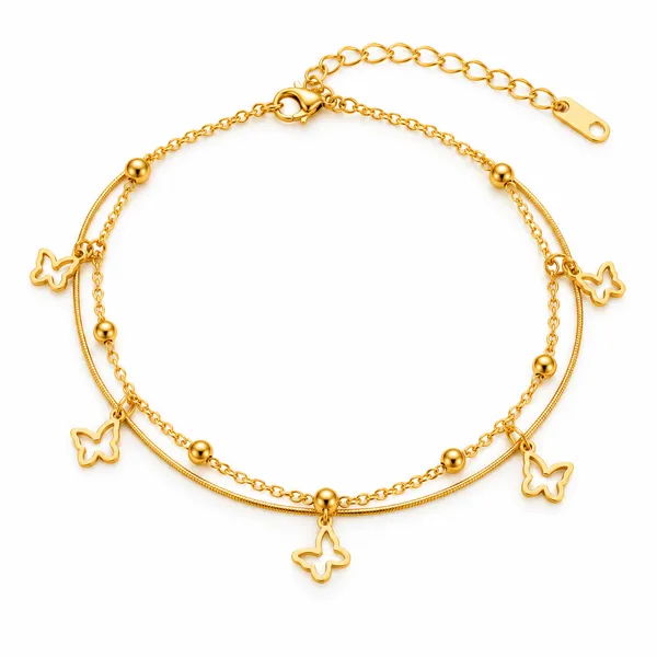 Amara_18k_Gold_Plated_Butterfly_Charm_Bracelet_Default_Title