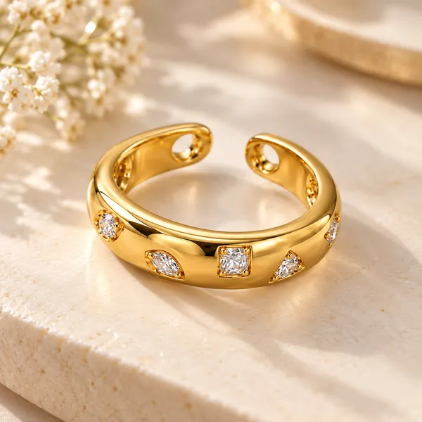 Celeste_Adjustable_18k_Gold_Plated_Crystal_Cuff_Ring_Default_Title