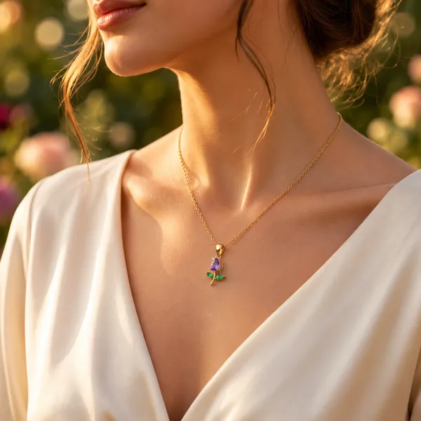 Amara_Purple_Floral_18k_Gold_Plated_Pendant_Necklace_Default_Title