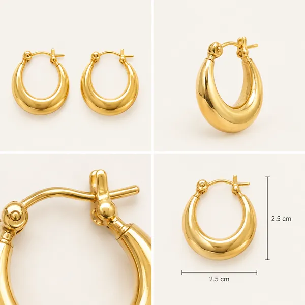 Luna_Sculpted_Hoop_Earrings_18k_Gold_Plated_Default_Title