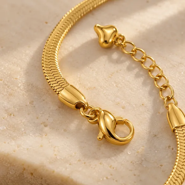 Classic_Herringbone_Anklet_18k_Gold_Plated_Default_Title