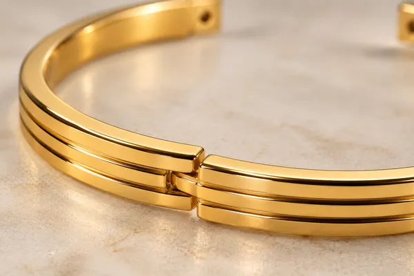 Triple_Line_Minimalist_Cuff_Bangle_18k_Gold_Plated_Default_Title