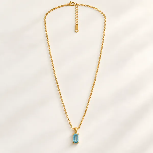 Blue_Emerald_Cut_Pendant_Necklace_18k_Gold_Plated_Default_Title