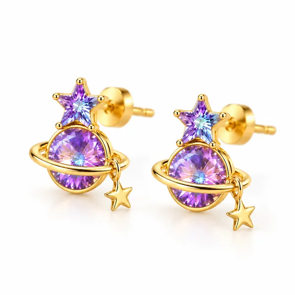 Celestial_Star_Planet_Earrings_18k_Gold_Plated_Default_Title
