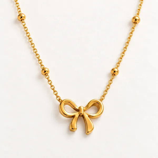 Elegant_Bow_Pendant_Necklace_18k_Gold_Plated_Default_Title