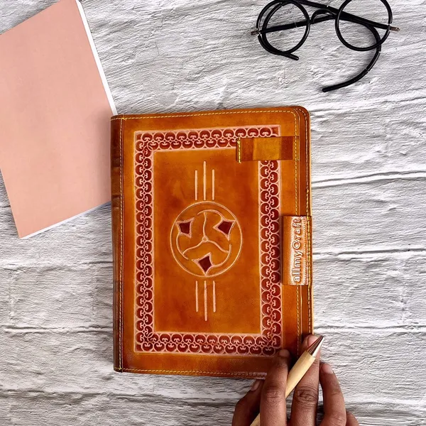 Reusable_A5_Notebook_Cover__-_Fibonacci-_Sacred_Geometry_/_Reduce_Reuse_Recycle