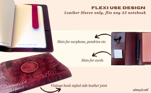 Reusable_A5_Notebook_Cover_-_Lost_Indic_Script-_Kaithi_/_Nalanda_Seal-_Lost_Indic_Seal