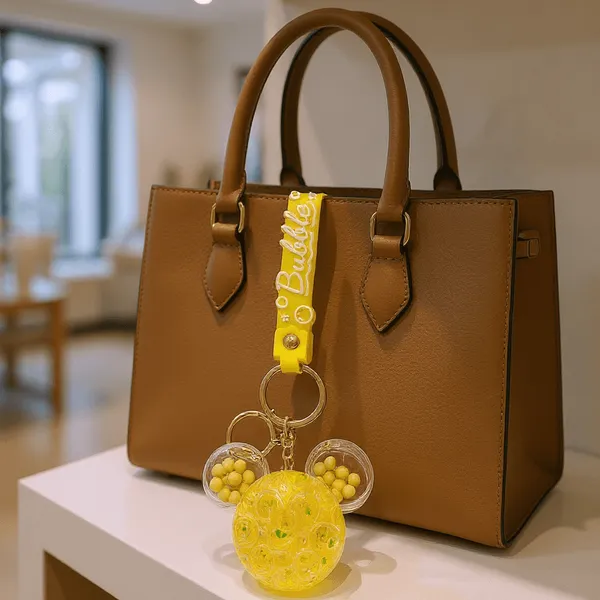 Keychain_Bubble_Mickey_Shaker_Glitter_Yellow