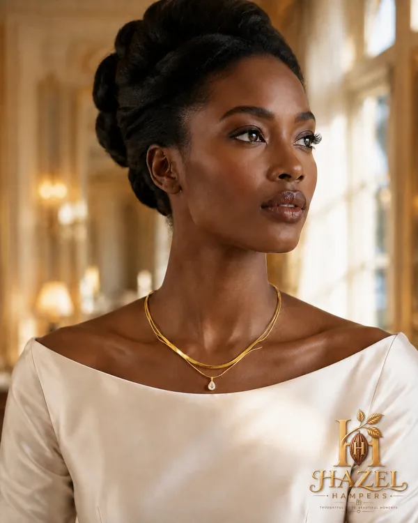 Jewellery_Necklace_Double_Layered_Herringbone_Pearl_Drop_18k_Gold_Plated_Anti_Tarnish_Default_Title