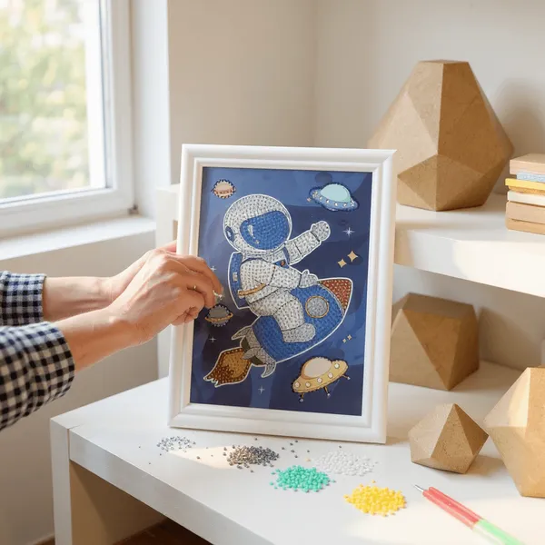 Framed_5d_Diamond_Art_Painting_Kit_Astronaut_Riding_Rocket_Space_Craft_Set_For_Beginners_Default_Title