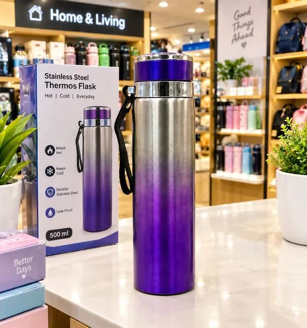 Bottle_Brushed_Silver_Royal_Purple_Gradient_Thermos_Flask_Default_Title