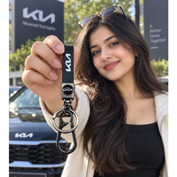 Keychain_Premium_Automotive_Kia_Black_Metal_Leather_Finish_Default_Title