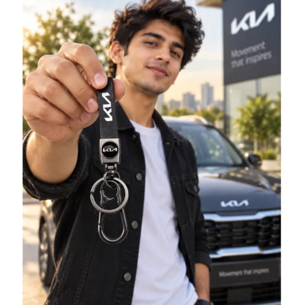 Keychain_Premium_Automotive_Kia_Black_Metal_Leather_Finish_Default_Title