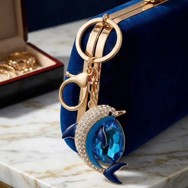 Keychain_Ocean_Blue_Crystal_Dolphin_Rhinestone_Jewellery_Keycharm_Default_Title
