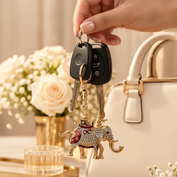 Keychain_Chhatrapati_Shivaji_With_Royal_Elephant_Crystal_Rhinestone_Default_Title